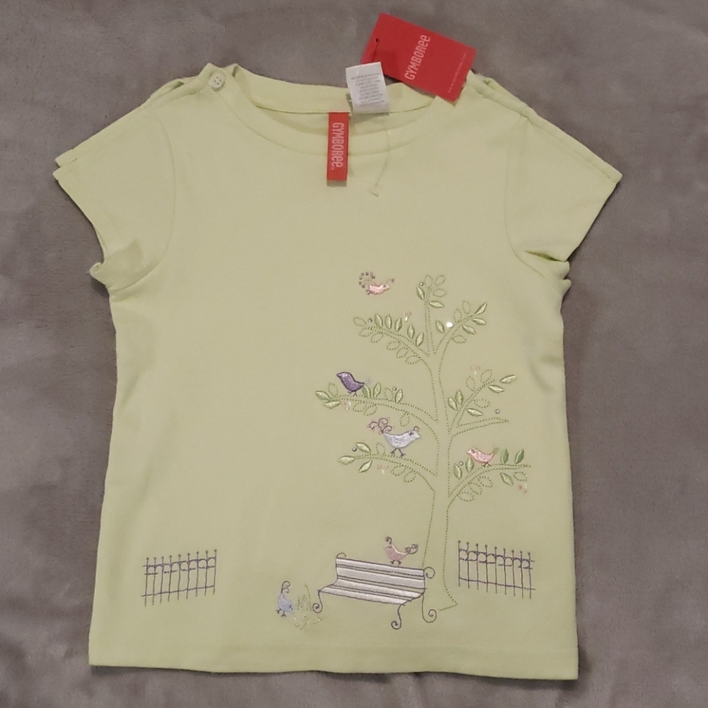 Gymboree Light Green short sleeve shirt size 4T